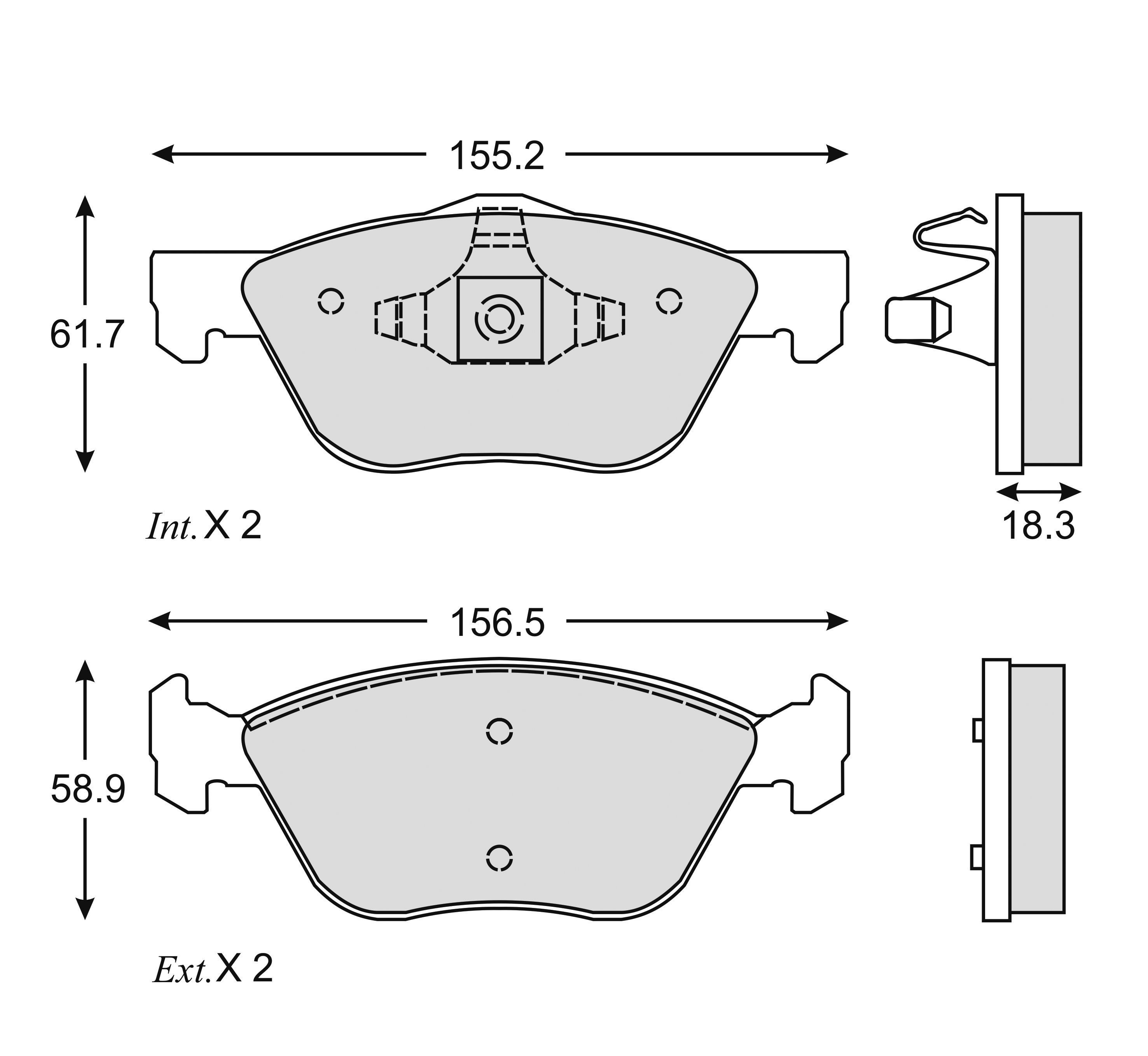BALATA CERAMICA RAM 700 CABINA EXTENDIDA